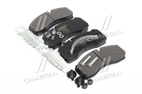 Колодка гальм. диск. EKO-BRAKE (компл. на вісь) BPW, IVECO, MAN 2000,TGM, MB ATEGO, SAF RIDER ST29095PRO