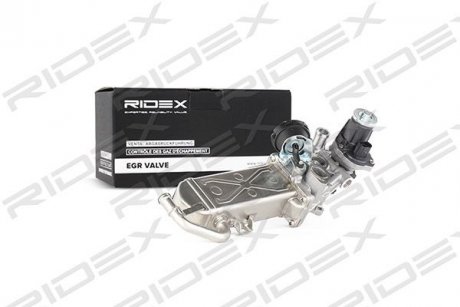 Радиатор рециркуляции ОГ с клапаном EGR VW 1.6/2.0TDI 09- (HÜCO) RIDEX 1145E0077