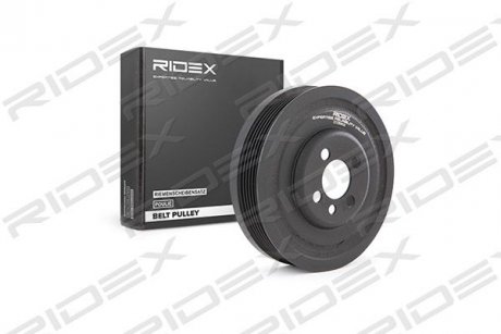 Шків колінвалу VW Caddy III/ T5 1.9TDI 03-, BLS/BJB/BSU/BDJ/BST/AXC/AXB/BRR/BRS RIDEX 3213B0018