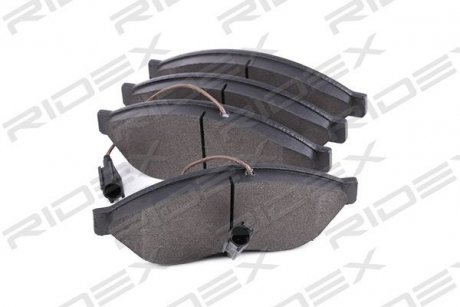 Колодки гальмівні (передні) Citroen Jumper/Fiat Ducato/Peugeot Boxer 06- (Brembo)/(з датчиком) RIDEX 402B0003