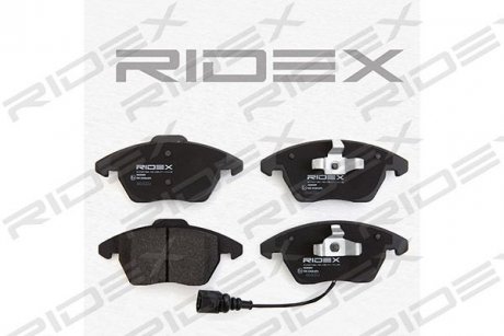 Колодки гальмівні (передні) VW Caddy 03-15 (з датчиком) RIDEX 402B0009