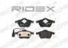 Колодки гальмівні (передні) Audi A3/TT/Seat Leon/Skoda Octavia/VW Golf 96-10/Polo 05-09 (+датчик) RIDEX 402B0105 (фото 3)