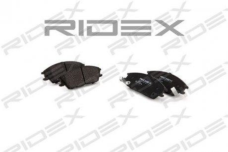 Колодки гальмівні (передні) Hyundai Accent I/II 89-06/Getz 02-11 (Akebono) RIDEX 402B0132