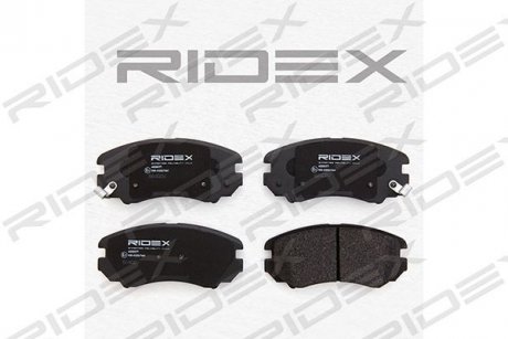 Колодки гальмівні (передні) Hyundai Sonata/Elantra 01-11/ix20 10-/Tucson/Kia Sportage/Carens 04- RIDEX 402B0177