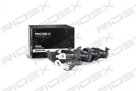 Колодки гальмівні (передні) Skoda Fabia 99-14/Roomster 07-15/VW Polo III 01-12 (+датчик) RIDEX 402B0435