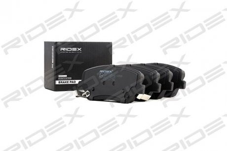 Колодки гальмівні (передні) Hyundai Santa Fe 10-/Grandeur 11-/Kia Sorento 09-/Carens 13- (mando) RIDEX 402B0622
