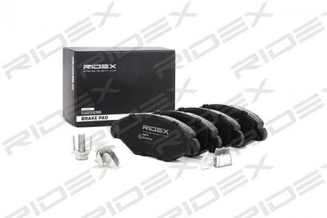 Колодки гальмівні (передні) Peugeot 206 98-/Peugeot 206+ 09-13/Peugeot 306 93-01 RIDEX 402B0791
