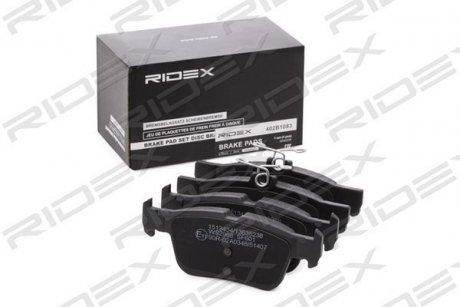 Колодки гальмівні (задні) Ford Mondeo/S-Max 14-/Kuga 19- (Teves) Q+ RIDEX 402B1083