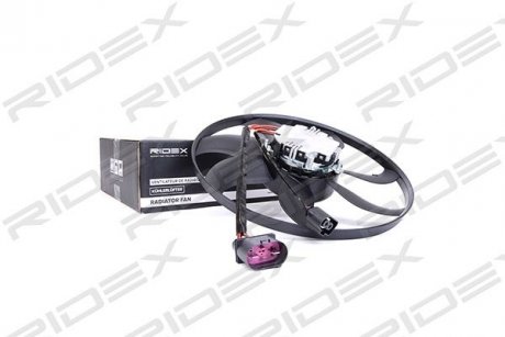 Вентилятор радіатора (електричний) VW Caddy III/Passat/Skoda Octavia/SuperB II 1.2-2.0D 97- (d360) RIDEX 508R0005