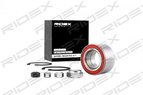 Підшипник маточини (передньої) VW Passat/Audi 80/90 74-96 (39x68x37)(к-кт) RIDEX 654W0062