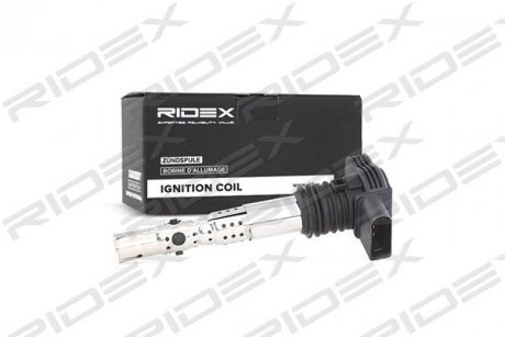 Катушка зажигания VW Golf 1.8T/Passat 1.8T/2.0 00-05 (HÜCO) RIDEX 689C0006
