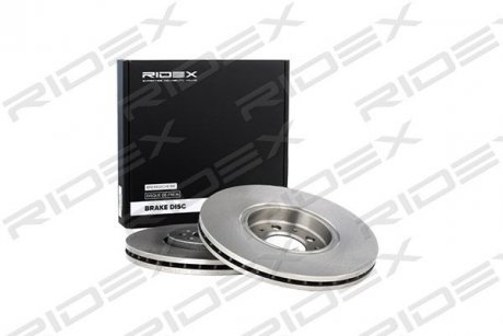 Диск тормозной (передний) Skoda Fabia 99-/Rapid 13-/Roomster 06-15/VW Golf (288x25)(с покр.)(вент.) RIDEX 82B0143