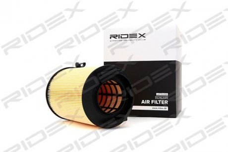 Фільтр повітряний VW Caddy 04-15/Golf 04-/Passat 05-/Skoda Octavia 1.2-2.0 i/2.0SDI 04-13 RIDEX 8A0027