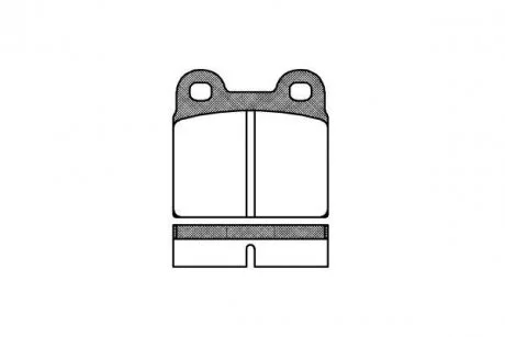 Тормозные колодки, дисковый тормоз (набор) ROADHOUSE 200700