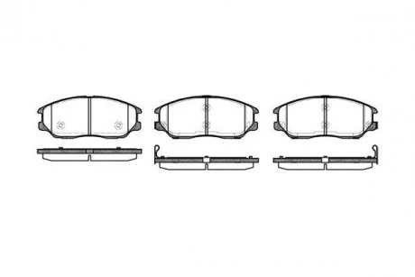Фото гальмівні колодки дискові ROADHOUSE 21085.02 Гальмівні колодки дискові ROADHOUSE 21085.02