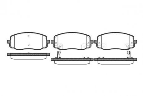 Колодки тормозные дисковые HYUNDAI/KIA I10//i20/Pic ROADHOUSE 2113302 (фото 1)