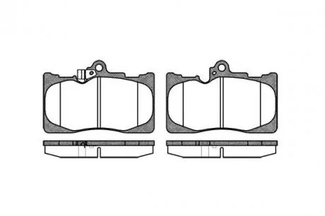 Тормозные колодки дисковые ROADHOUSE 21180.02