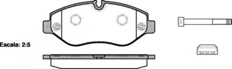 Колодки гальмівні передні DB318 (тип BREMBO) ROADHOUSE 2124500 (фото 1)