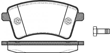 Колодки гальмівні передні (тип TRW) R15-16 08- ROADHOUSE 2135100