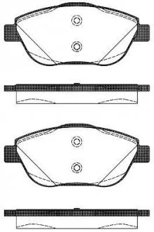 Тормозные колодки, дисковый тормоз (набор) ROADHOUSE 2139210