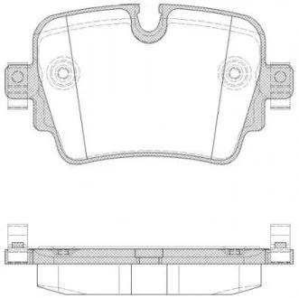 Колодки тормозные дисковые, к-кт. ROADHOUSE 21572.00