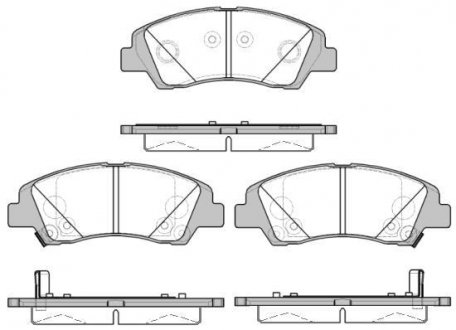 Колодки тормозные дисковые, к-кт. ROADHOUSE 2158302