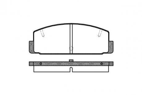 Гальмівні колодки, дискове гальмо (набір) ROADHOUSE 217910