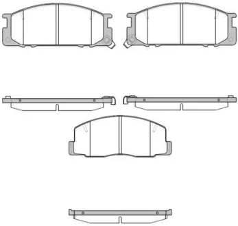 Комплект тормозных колодок, дисковый механизм ROADHOUSE 230612