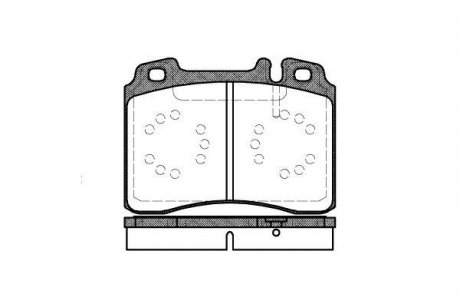 Гальмівні колодки, дискове гальмо (набір) ROADHOUSE 237900