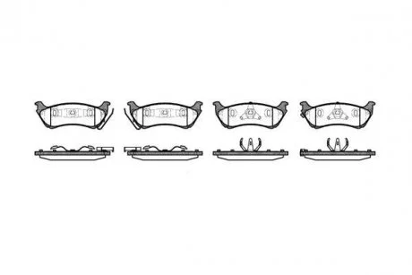 Тормозные колодки дисковые ROADHOUSE 2698.01