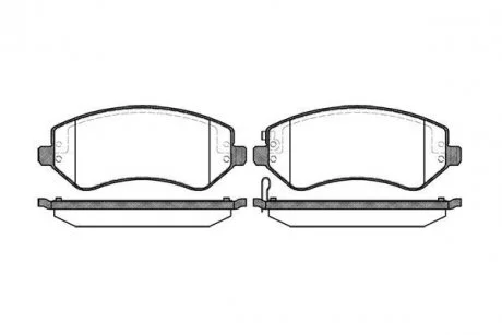 Гальмівні колодки дискові ROADHOUSE 2807.02