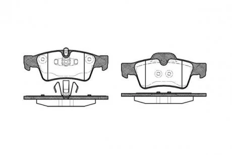 Тормозные колодки, дисковый тормоз (набор) ROADHOUSE 299110