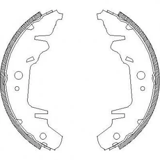 Тормозные колодки барабанные ROADHOUSE 4020.00