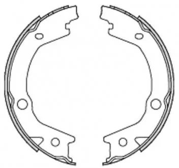 Фото тормозные колодки барабанные ROADHOUSE 4697.00 Тормозные колодки барабанные ROADHOUSE 4697.00