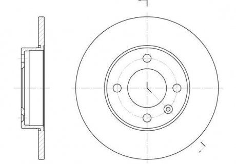 Диск тормозной (к-т), Volkswagen Golf 93-99, Jetta 83-92, Passat 88-97, Polo 81-94/Cordoba ROADHOUSE 608600 (фото 1)