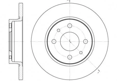 Фото гальмівний диск ROADHOUSE 6089.00 Гальмівний диск ROADHOUSE 6089.00