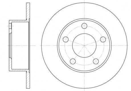 Фото тормозной диск ROADHOUSE 6121.00 Тормозной диск ROADHOUSE 6121.00