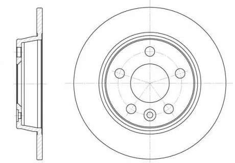 Гальмівний диск ROADHOUSE 645300