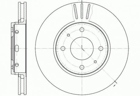 Тормозной диск ROADHOUSE 658510