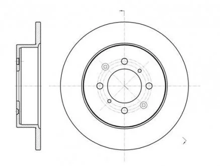 Тормозной диск ROADHOUSE 673200