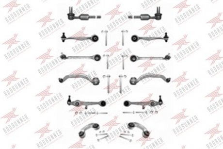 Комплект важелів підвіски (передньої) Audi A4/A6/VW Passat B5 96-05 (d=21) RODRUNNER KTA588