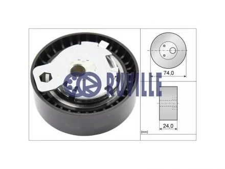 Ролик ГРМ натяжний FORD C-MAX 03-10,GALAXY 06-15,S-MAX 06-15,Focus I 98-04,Focus II 04-11,Connect 0 RUVILLE 55239
