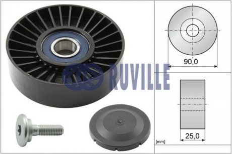Паразитний / ведучий ролик, поліклиновий ремінь RUVILLE 55911