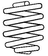 Пружина задня L=356mm Golf IV 97- SACHS 996515