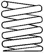 ПB пружина передня L=427mm W124 SACHS 997109