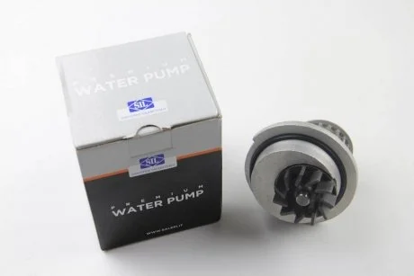 Насос охолоджуючої рідини, з ущільненням CHEVROLET AVEO / KALOS, LANOS, REZZO, DAEWOO KALOS, LANOS, FSO LANOS, OPEL ASTRA F, MERIVA A 1.2-1.6 09.95- SIL SALERI SIL PA 957