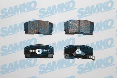 Тормозные колодки, дисковый тормоз (набор) SAMKO 5SP055 (фото 1)