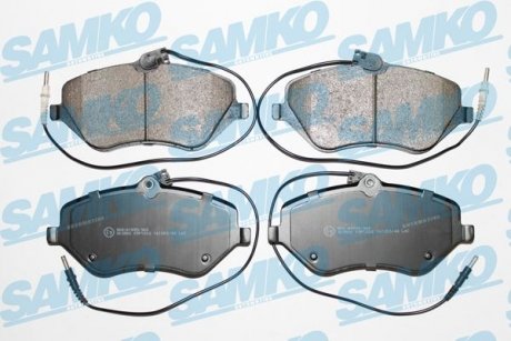 Тормозные колодки, дисковый тормоз (набор) SAMKO 5SP1202 (фото 1)