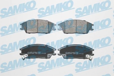 Тормозные колодки, дисковый тормоз (набор) SAMKO 5SP1222