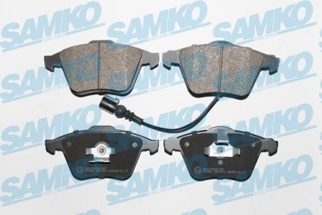 Тормозные колодки, дисковый тормоз (набор) SAMKO 5SP1270 (фото 1)